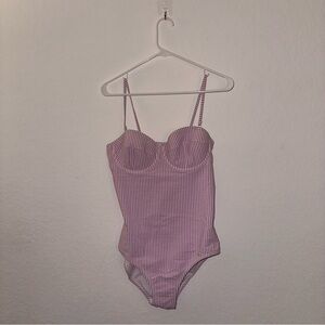 JCREW NWOT SEERSUCKER ONE PIECE SWIMSUIT